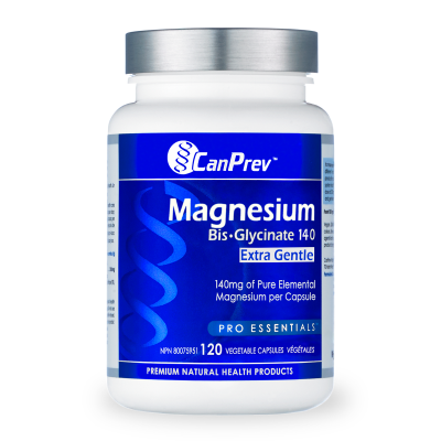 Canprev Magnesium Bisglycinate, Extra gentle Vegetarian Capsules