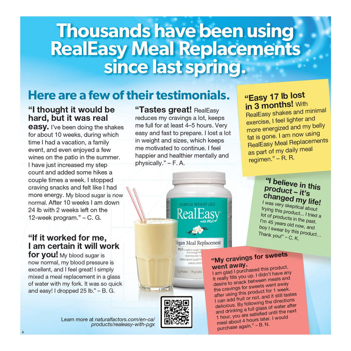 RealEasy with PGX Whey Meal Replacement Vanilla