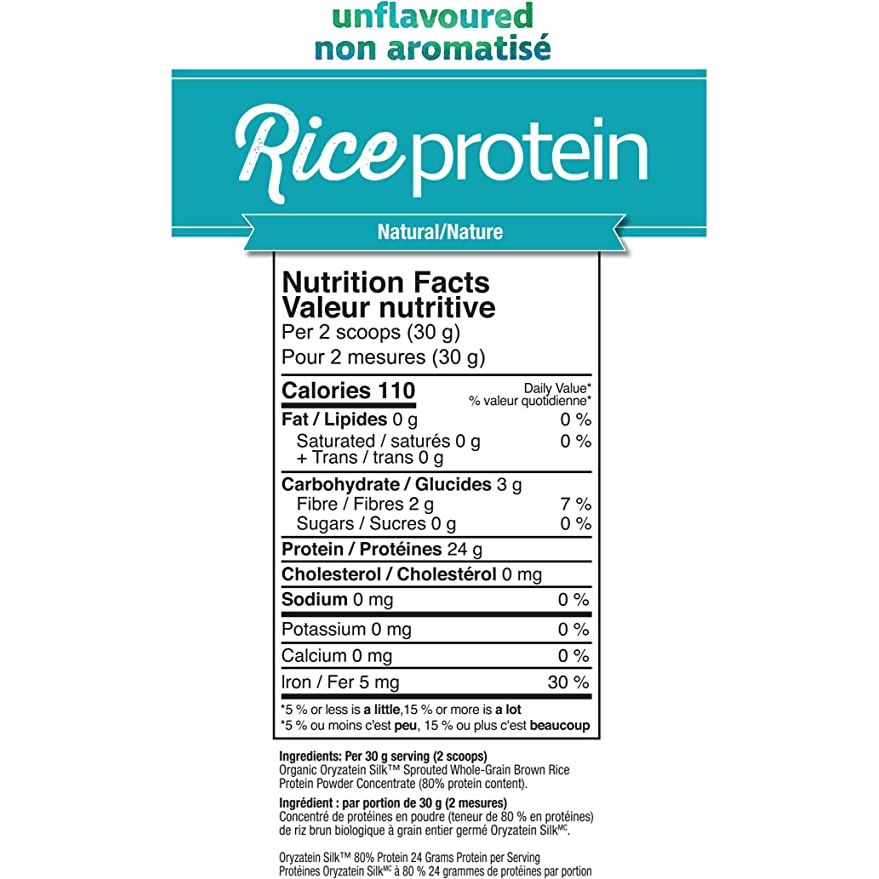 Prairie Naturals Organic Sprouted Brown Rice Protein, Unflavoured