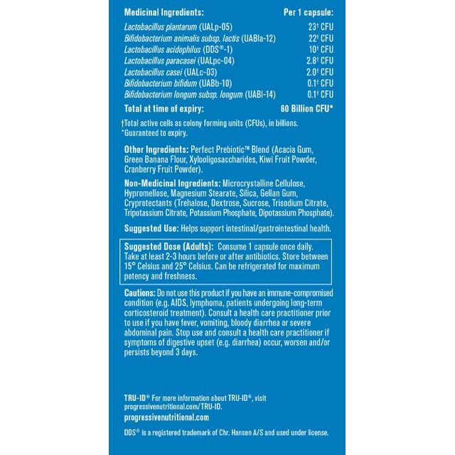 Progressive Perfect Probiotic 60 Billion - 60's