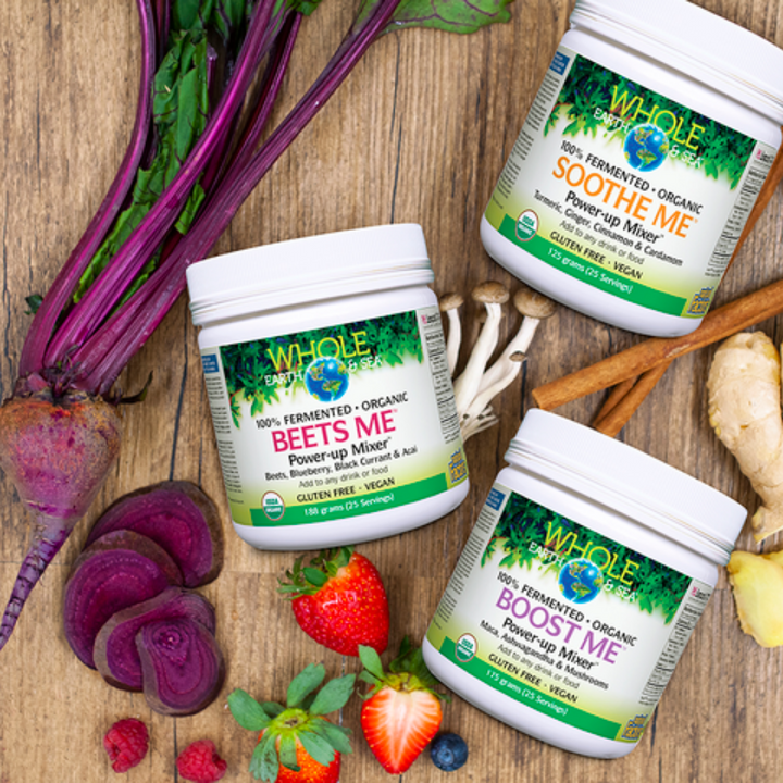 Boost Me™ Power-up Mixer™ Maca, Ashwagandha & Mushrooms, Whole Earth & Sea Powder