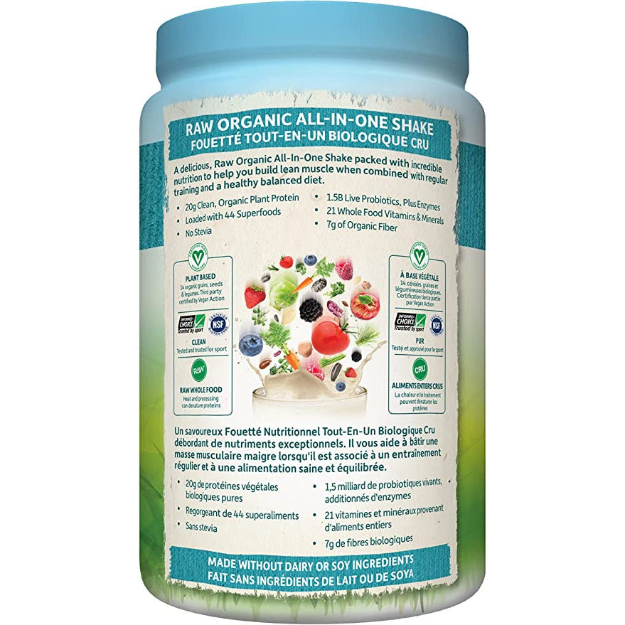 Garden of Life Raw Organic All-in-One Shake, Lightly Sweet,1038g