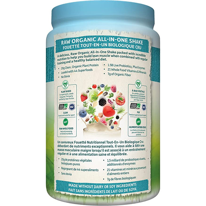 Garden of Life Raw Organic All-in-One Shake, Lightly Sweet,1038g