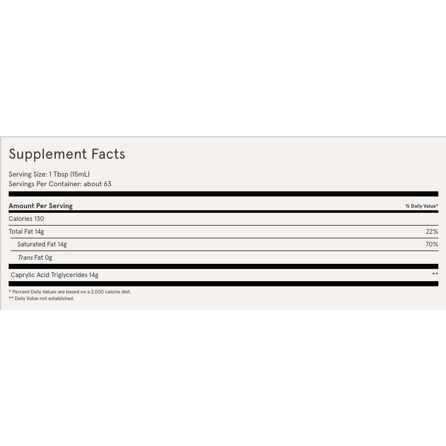 Brain Octane C8 MCT Oil