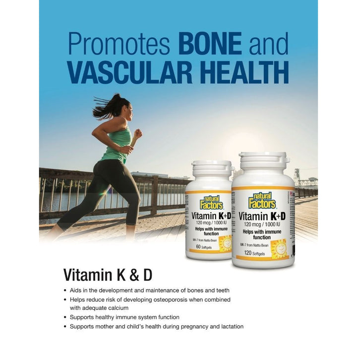 Vitamin K+D   120 mcg / 1000 IU Softgels