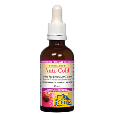 Anti-Cold Alcohol-Free Herb Tincture, Natural Berry ECHINAMIDE Tincture