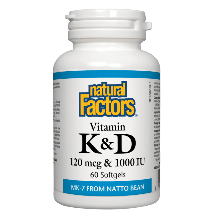 Vitamin K+D   120 mcg / 1000 IU Softgels