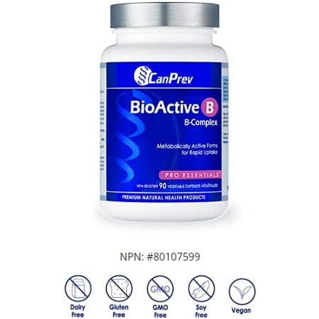 Canprev BioActive B, B-Complex, Pro Essentials Vegetarian Capsules