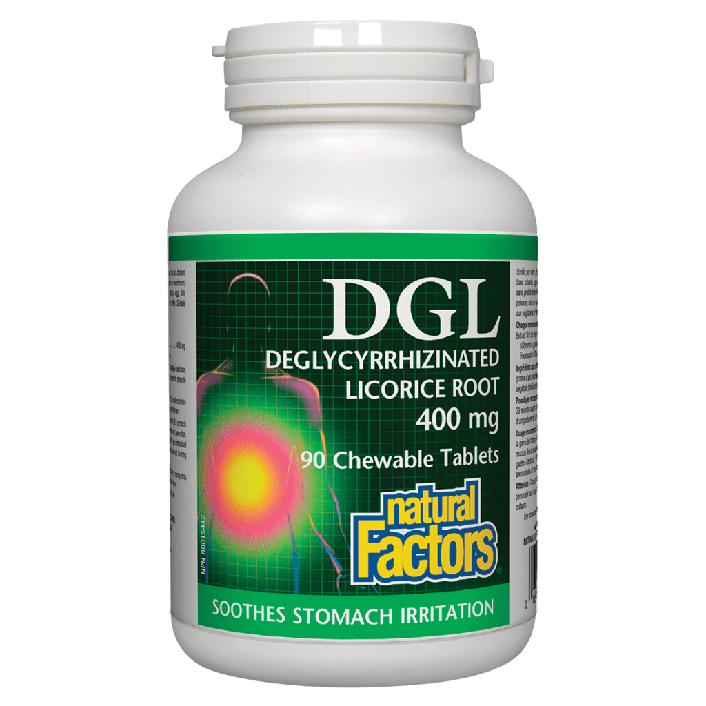 DGL Deglycyrrhizinated Licorice Root 400 mg Chewable Tablets