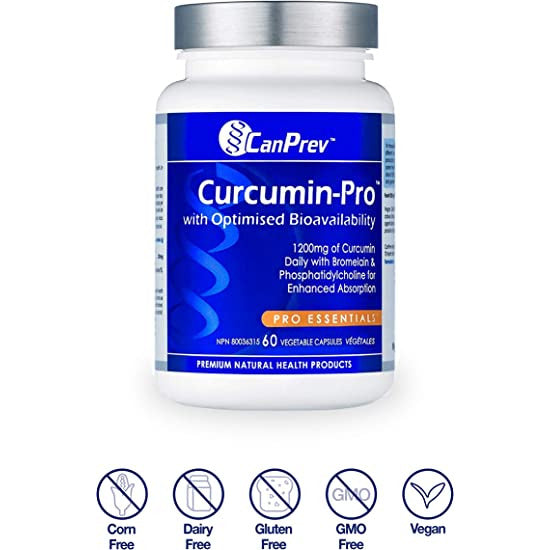 Canprev Curcumin-Pro with Optimised Bioavailability Vegetarian Capsules