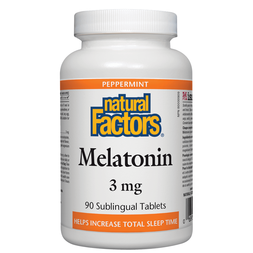 Melatonin 3 mg, Peppermint Sublingual Tablets