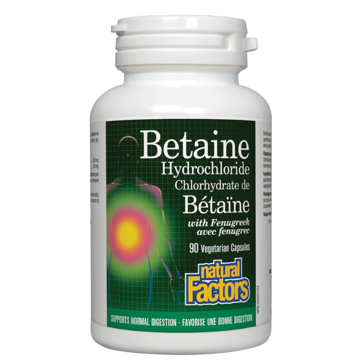 Betaine Hydrochloride with Fenugreek  Vegetarian Capsules