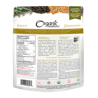 Organic Sprouted Chia & Flax Seed Powder