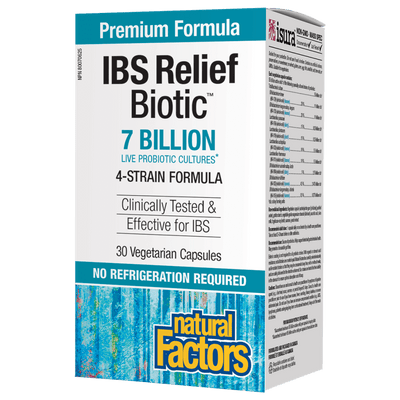 IBS Relief Biotic  7 Billion Live Probiotic Cultures Vegetarian Capsules