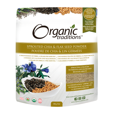 Organic Sprouted Chia & Flax Seed Powder