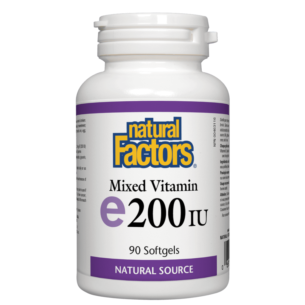 Mixed Vitamin E 200 IU, Natural Source Softgels