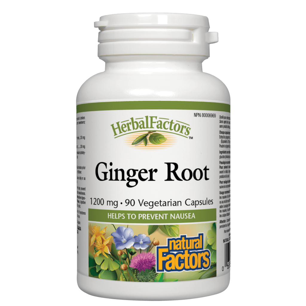 Ginger Root 1200 mg, HerbalFactors Vegetarian Capsules