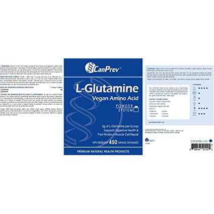 Canprev L-Glutamine, Vegan amino acid Powder