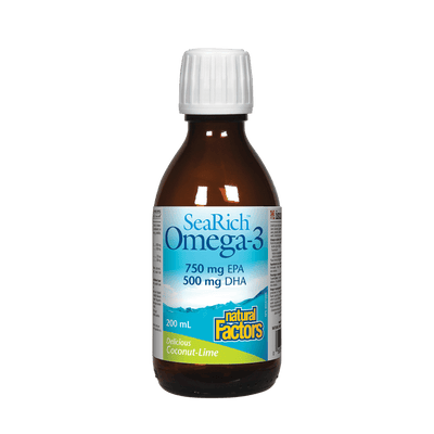 SeaRich Omega-3 750 mg EPA / 500 mg DHA, Coconut-Lime Liquid