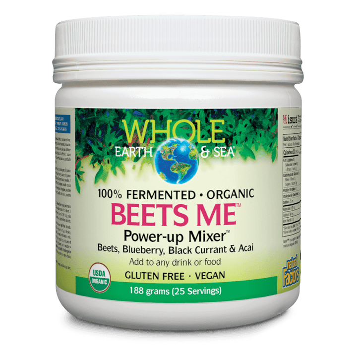 Beets Me Power-Up Mixer Beets, Blueberry, Black Currant & Acai, Whole Earth & Sea Powder