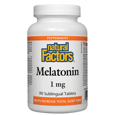 Melatonin 1 mg, Peppermint Sublingual Tablets