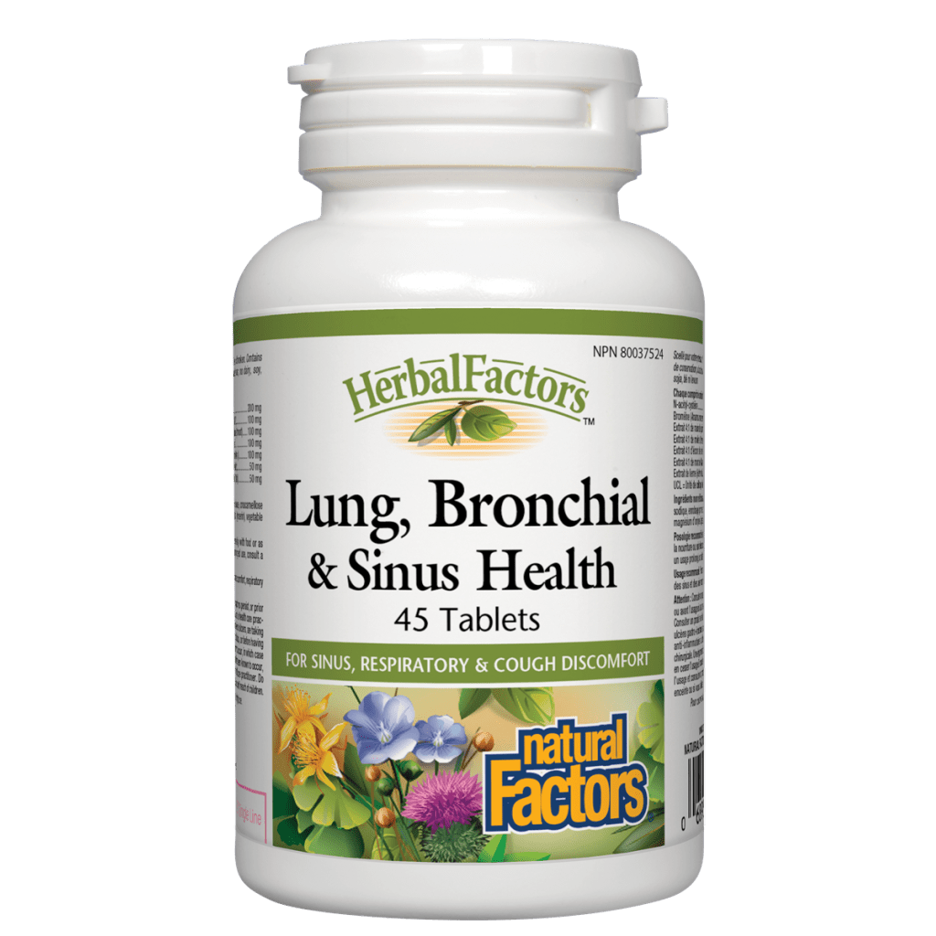 Lung, Bronchial & Sinus Health, HerbalFactors Tablets