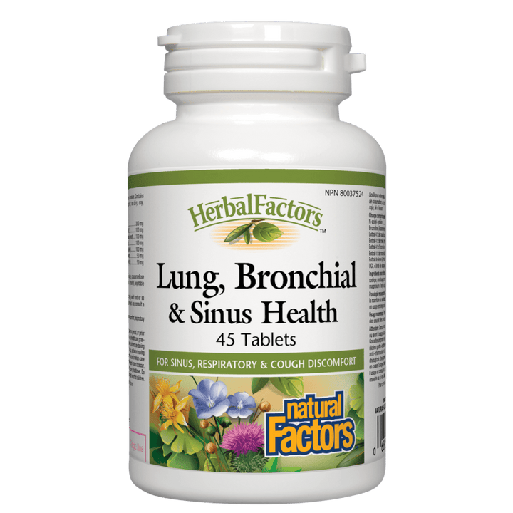 Lung, Bronchial & Sinus Health, HerbalFactors Tablets