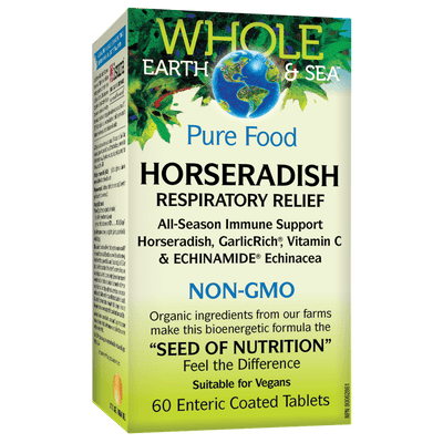 Horseradish Respiratory Relief, Whole Earth & Sea Enteric Coated Tablet