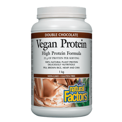 Vegan Protein High Protein Formula, Double Chocolate Powder