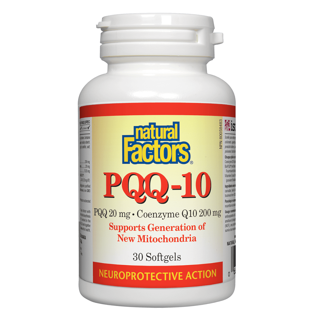 PQQ-10  PQQ 20 mg  Coenzyme Q10 200 mg Softgels