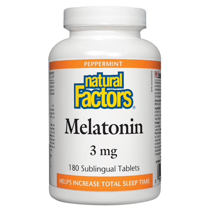 Melatonin 3 mg, Peppermint Sublingual Tablets