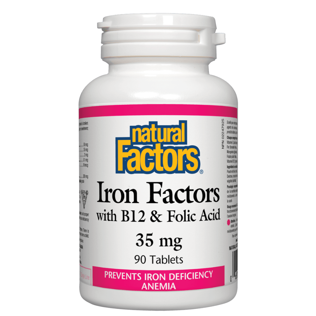 Iron Factors with B12 & Folic Acid 35 mg Tablets