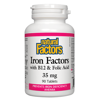 Iron Factors with B12 & Folic Acid 35 mg Tablets