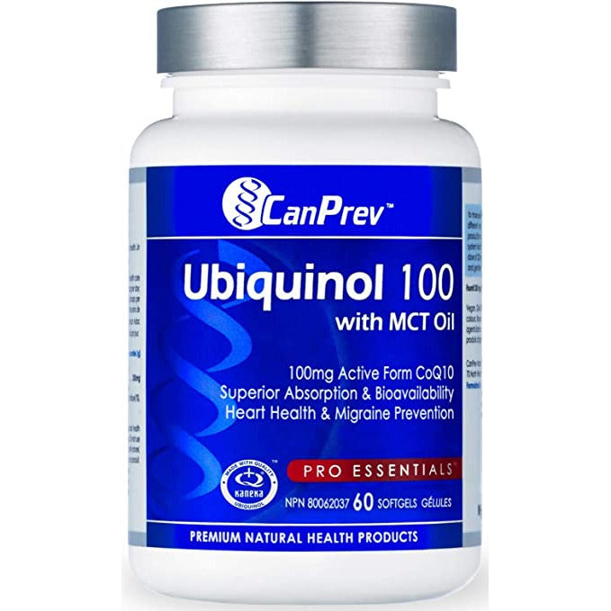Canprev Ubiquinol 100 with MCT Oil Vegetarian Capsules