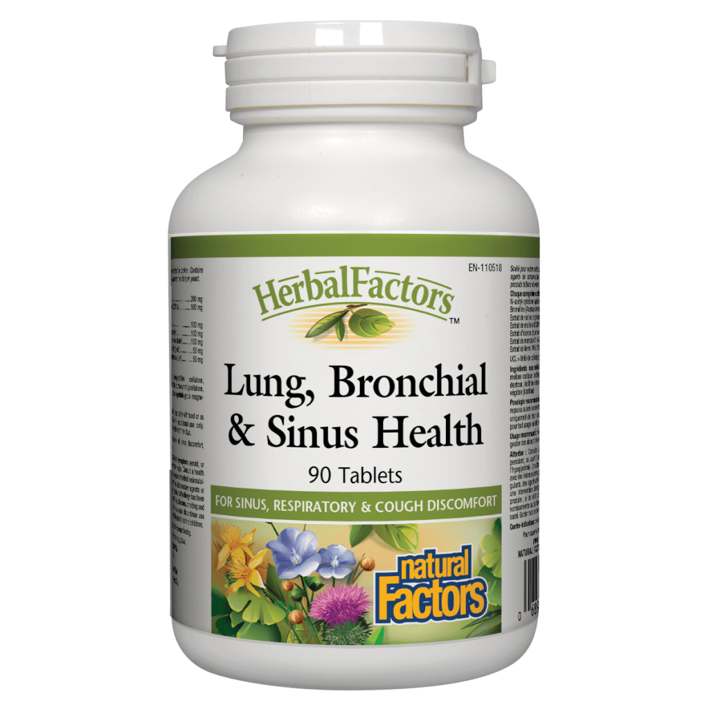 Lung, Bronchial & Sinus Health, HerbalFactors Tablets