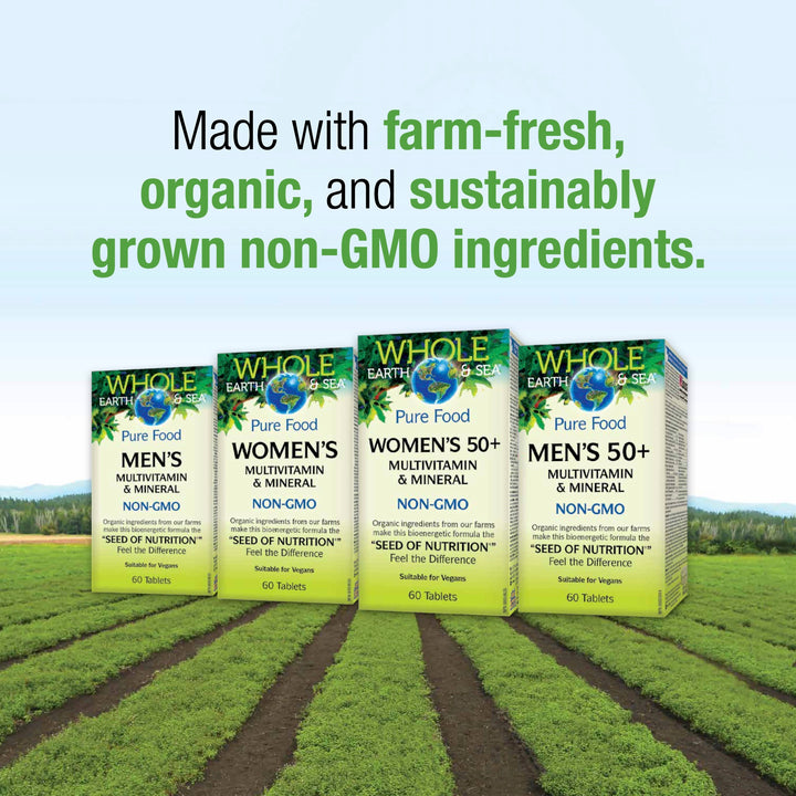 Women's 50+ Multivitamin & Mineral, Whole Earth & Sea® Tablets