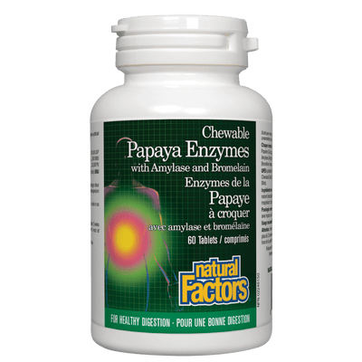 Papaya Enzymes with Amylase and Bromelain  Chewable Tablets
