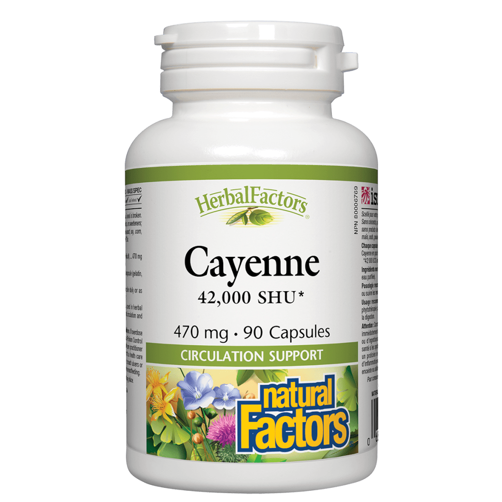 Cayenne 470 mg, HerbalFactors Capsules