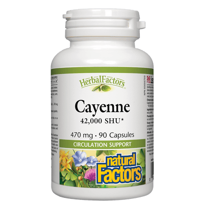 Cayenne 470 mg, HerbalFactors Capsules