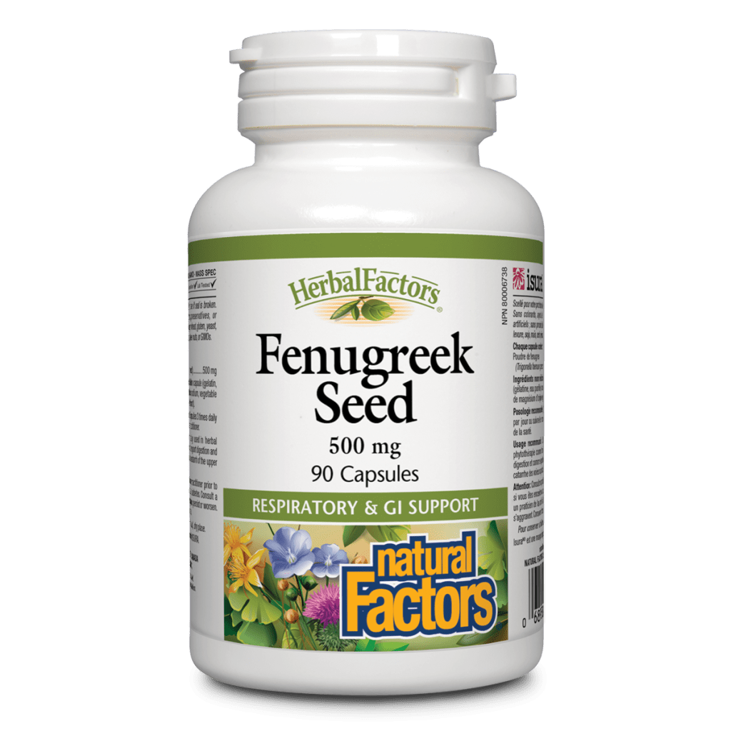 Fenugreek Seed 500 mg, HerbalFactors Capsules