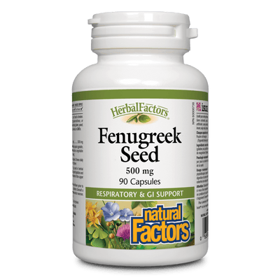 Fenugreek Seed 500 mg, HerbalFactors Capsules