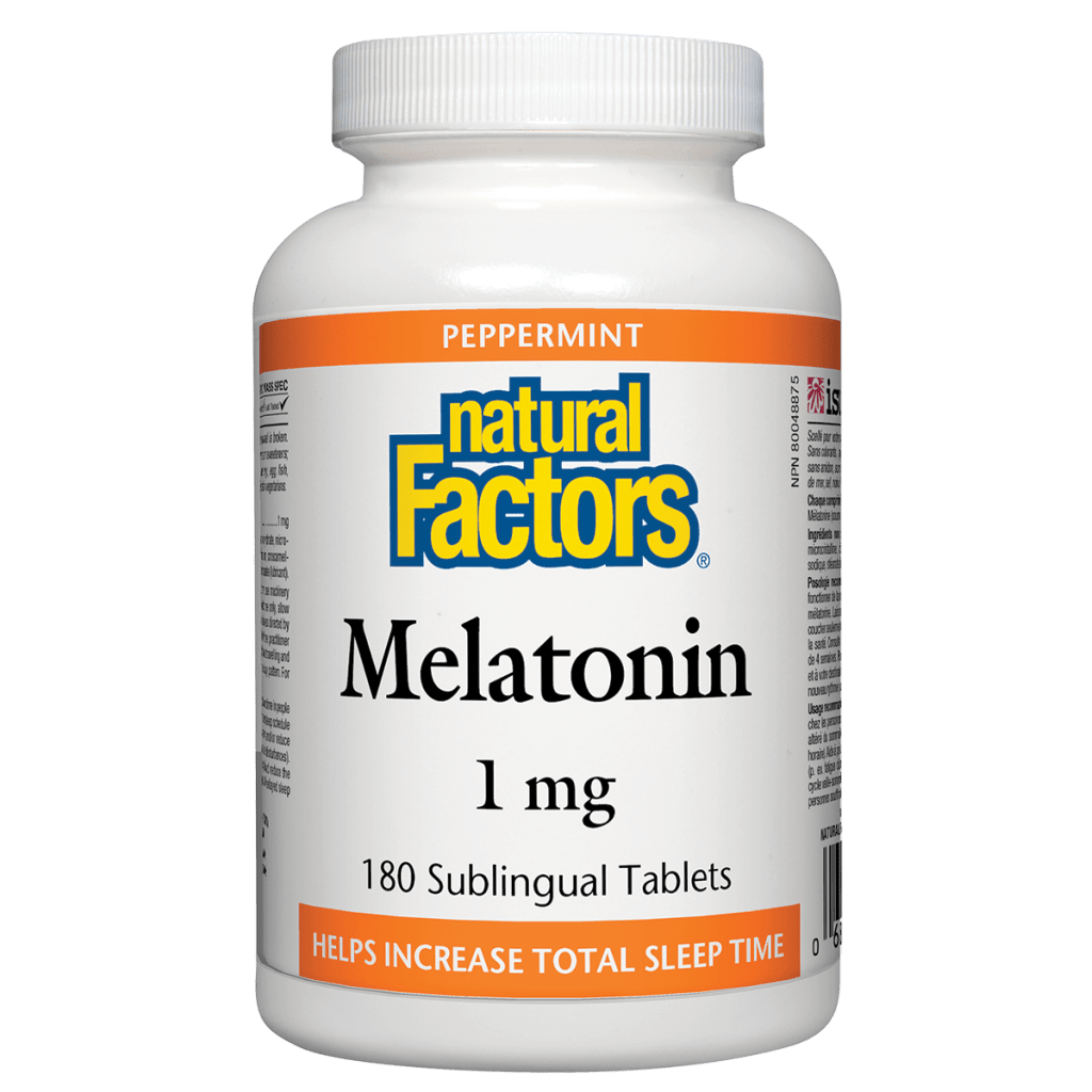 Melatonin 1 mg, Peppermint Sublingual Tablets
