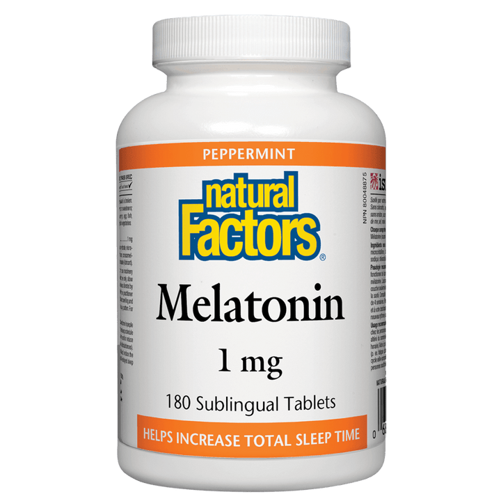 Melatonin 1 mg, Peppermint Sublingual Tablets