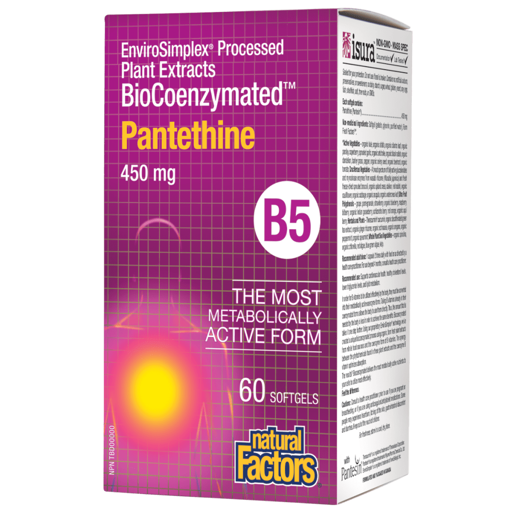 BioCoenzymated Pantethine B5 450 mg Softgels